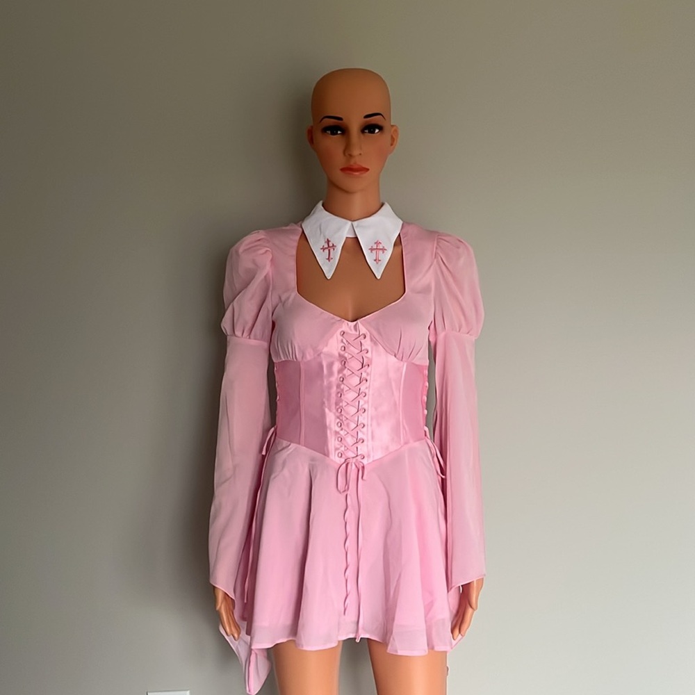 ‼️NWT‼️Rare‼️Dolls Kill X Sugar Thrillz Noble Hearted Corset Dress X Small